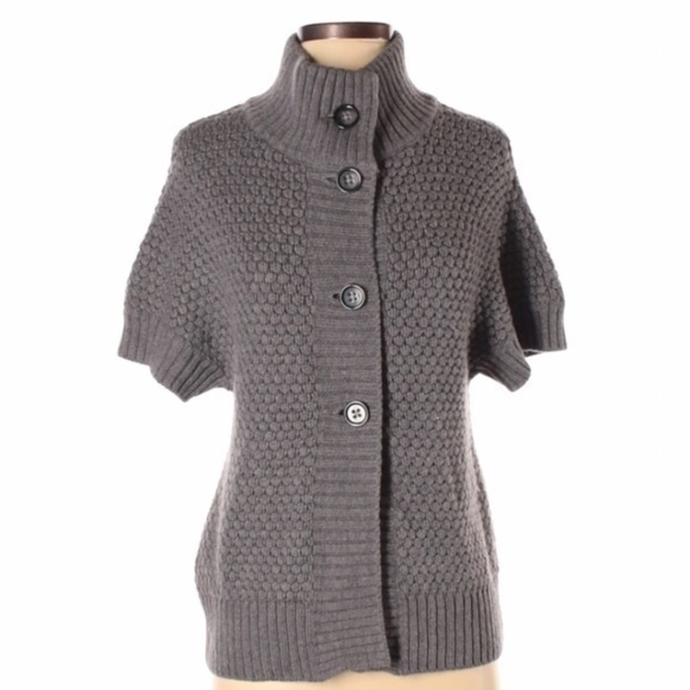 Banana Republic Gray Merino Wool Blend Cardigan